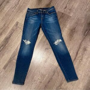Divine Rights of Denim Jeans Womens Size 28 Destroyed Skinny Mid Rise An…